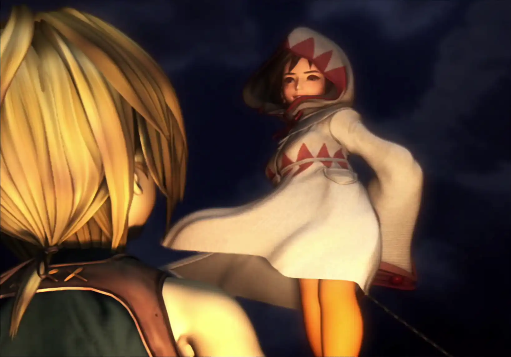 Zidane and Garnet during a cinematic.